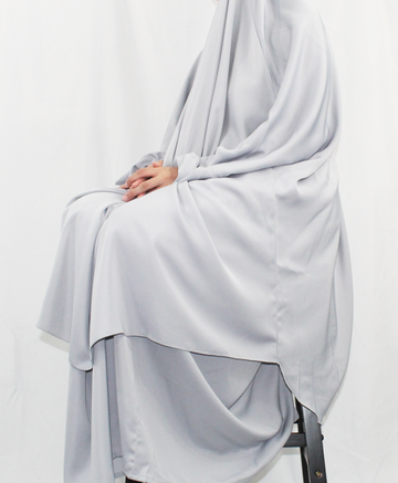 Light Grey Jilbab (2 piece)