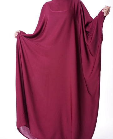 Burgundy Bisht Abaya