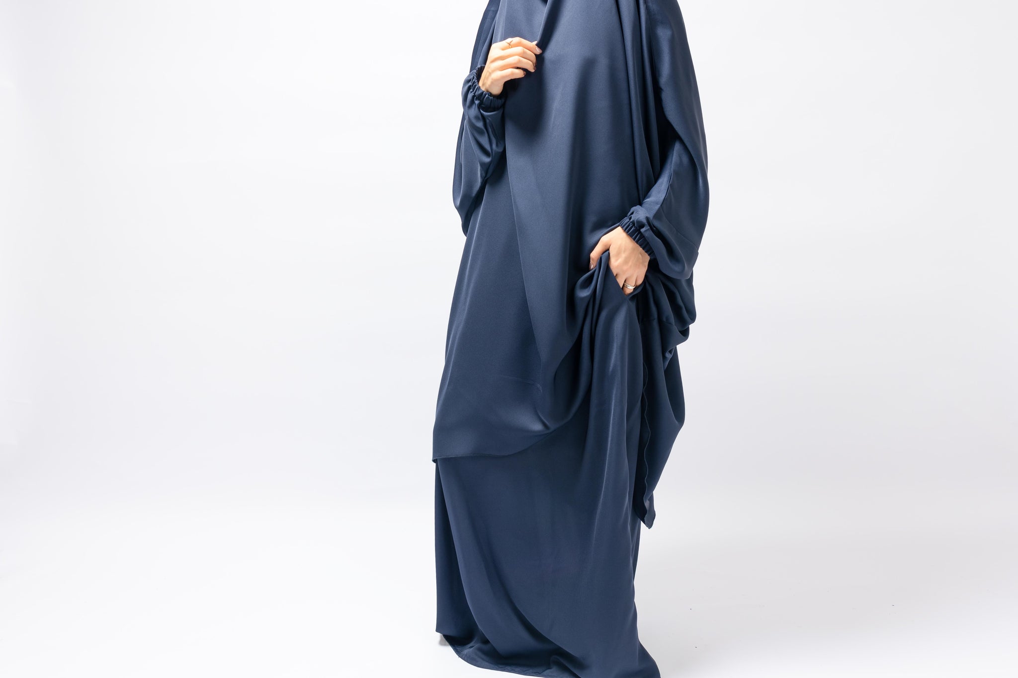 Navy Blue Jilbab (2 piece)